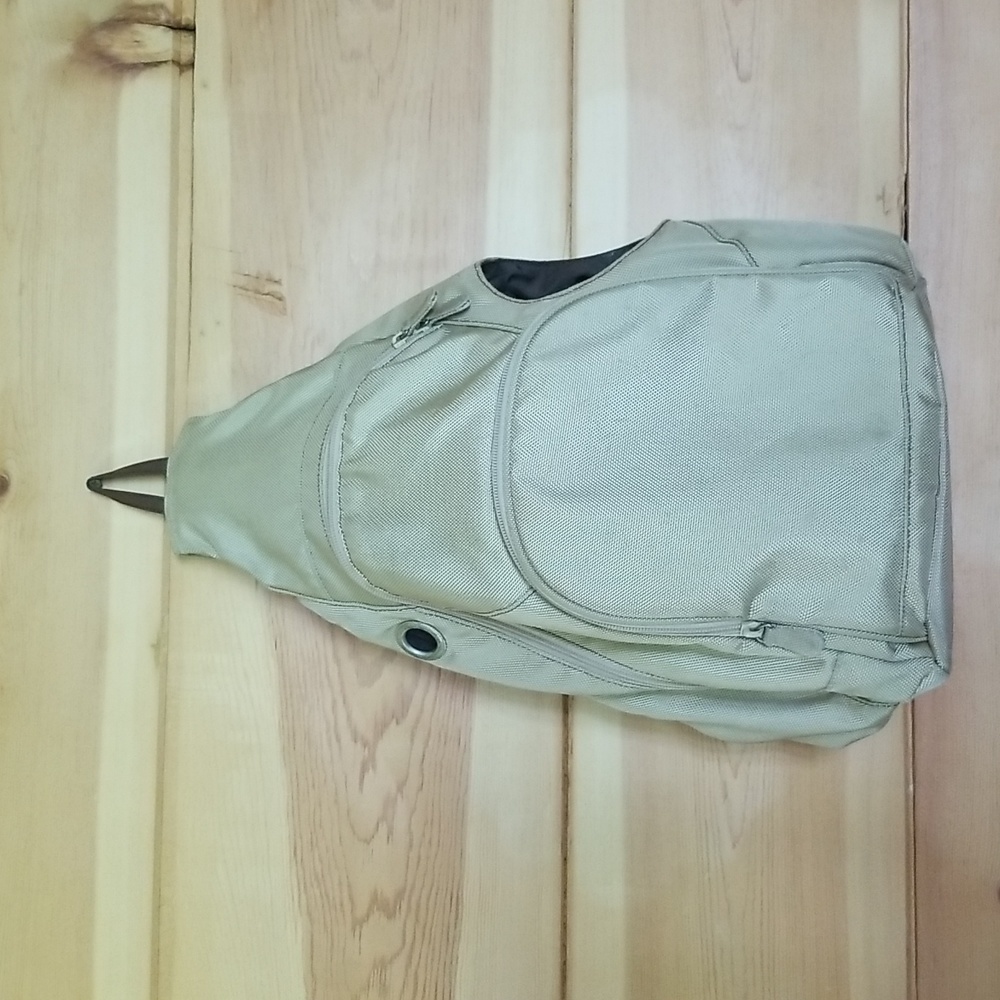 Pottery Barn Kids Tan Crossbody Diaper Bag / Backpack with Changing Pad